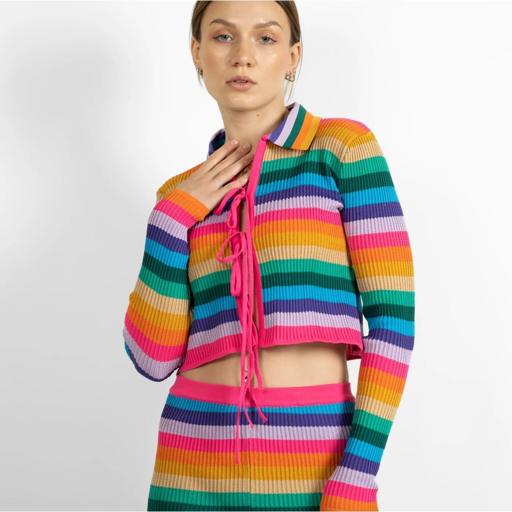 PSC Rainbow stripe knit top and trousers - Picture 8 of 10